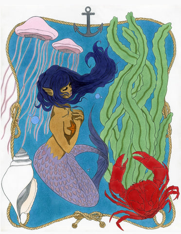 “Under The Caribbean Sea - Mermaid” Print